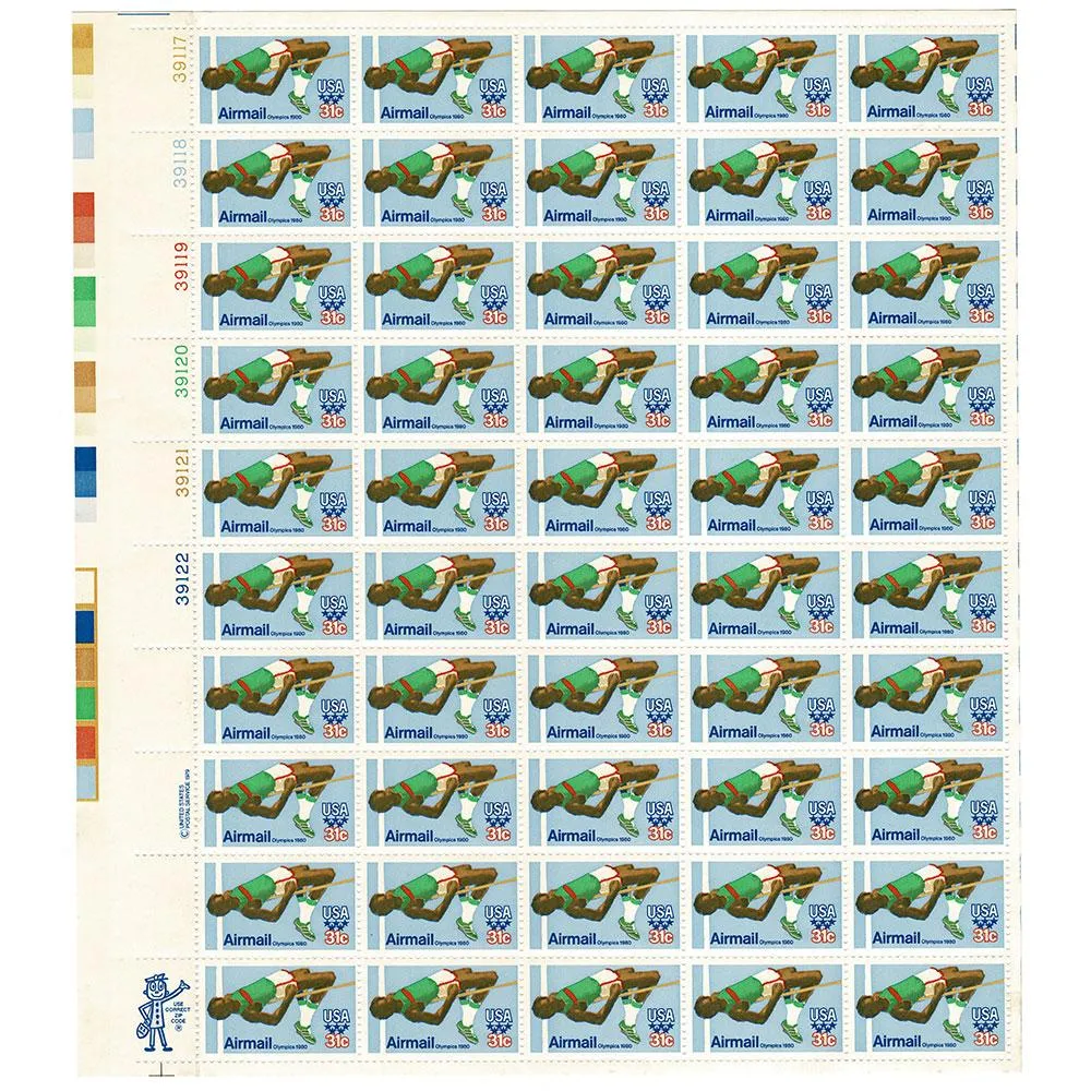 1979 31c Scott #C97 Olympic Games High Jumper Sheet (50) MNH