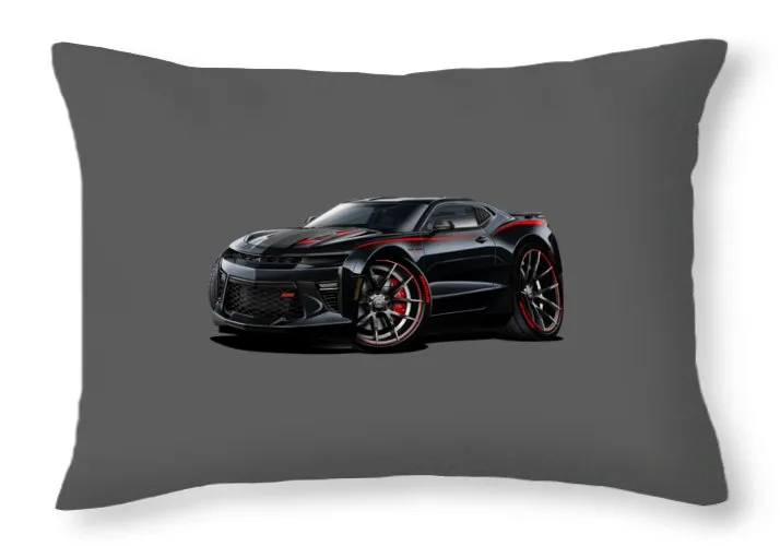 2017 Camaro Ss Car Art - Throw Pillow