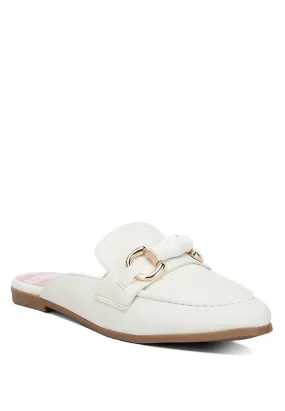 Abner Raffia Slip On Mules