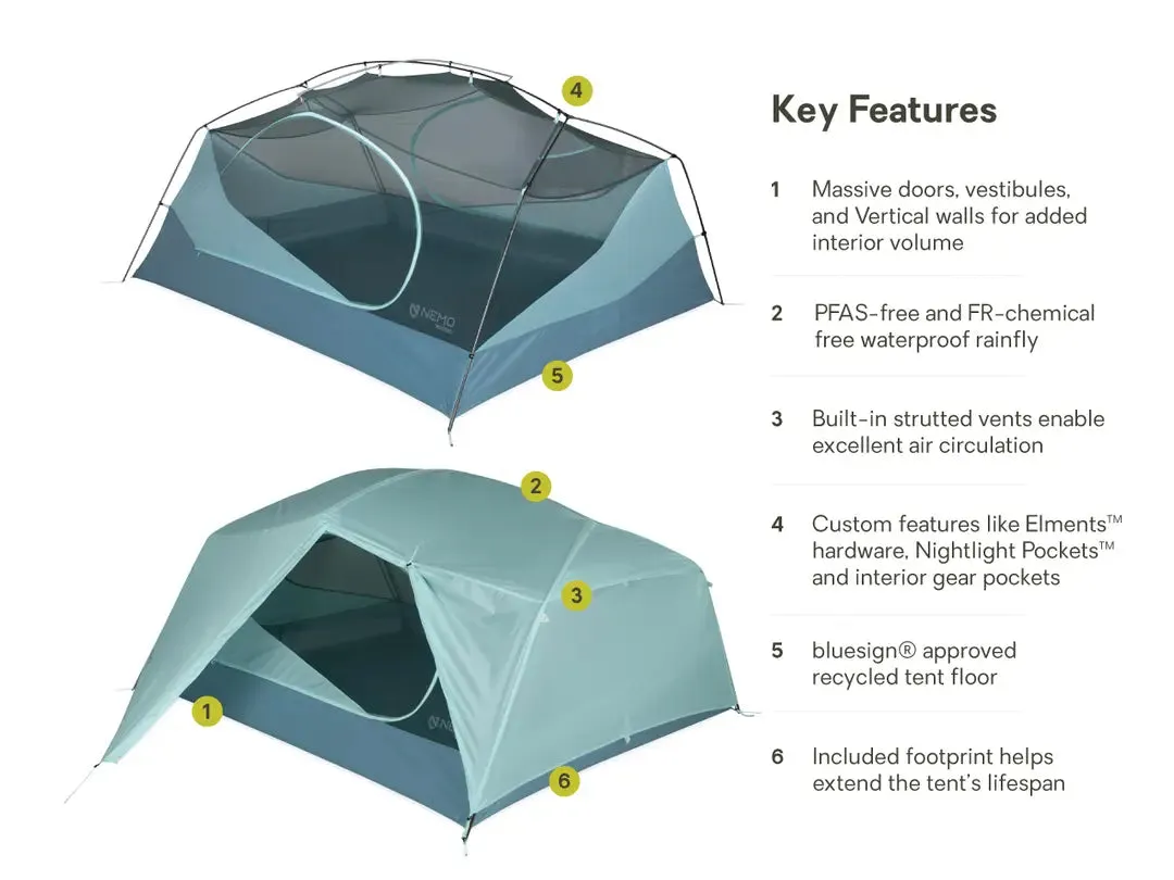 Aurora3-Person Backpacking Tent & Footprint