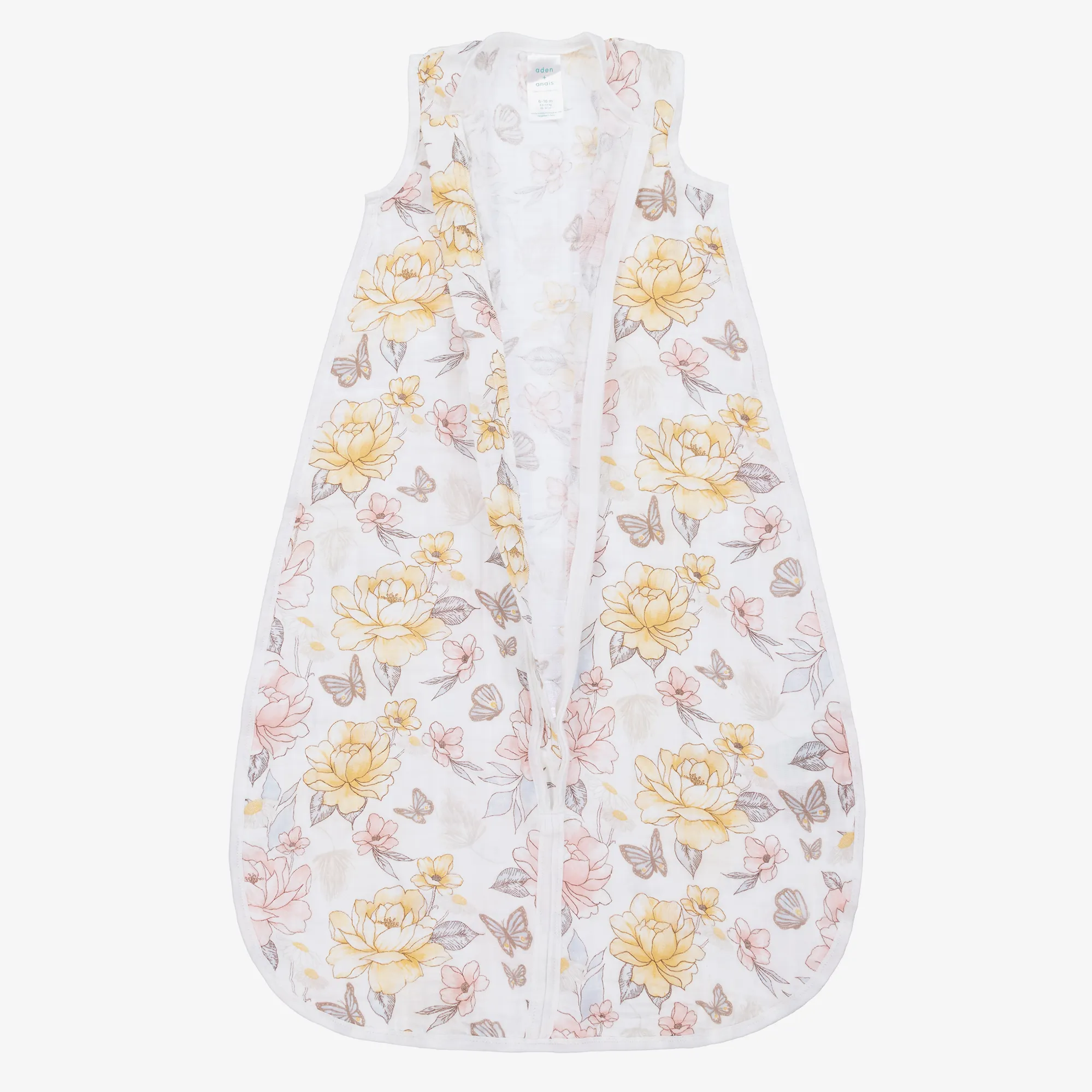 Baby Girls White Cotton Sleeping Bag