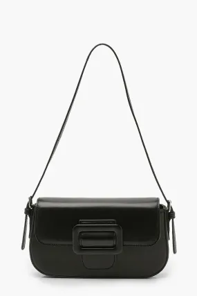 Baguette Buckle Flap Shoulder Bag