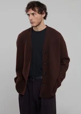 Beck Wool Cardigan - Chocolate Plum