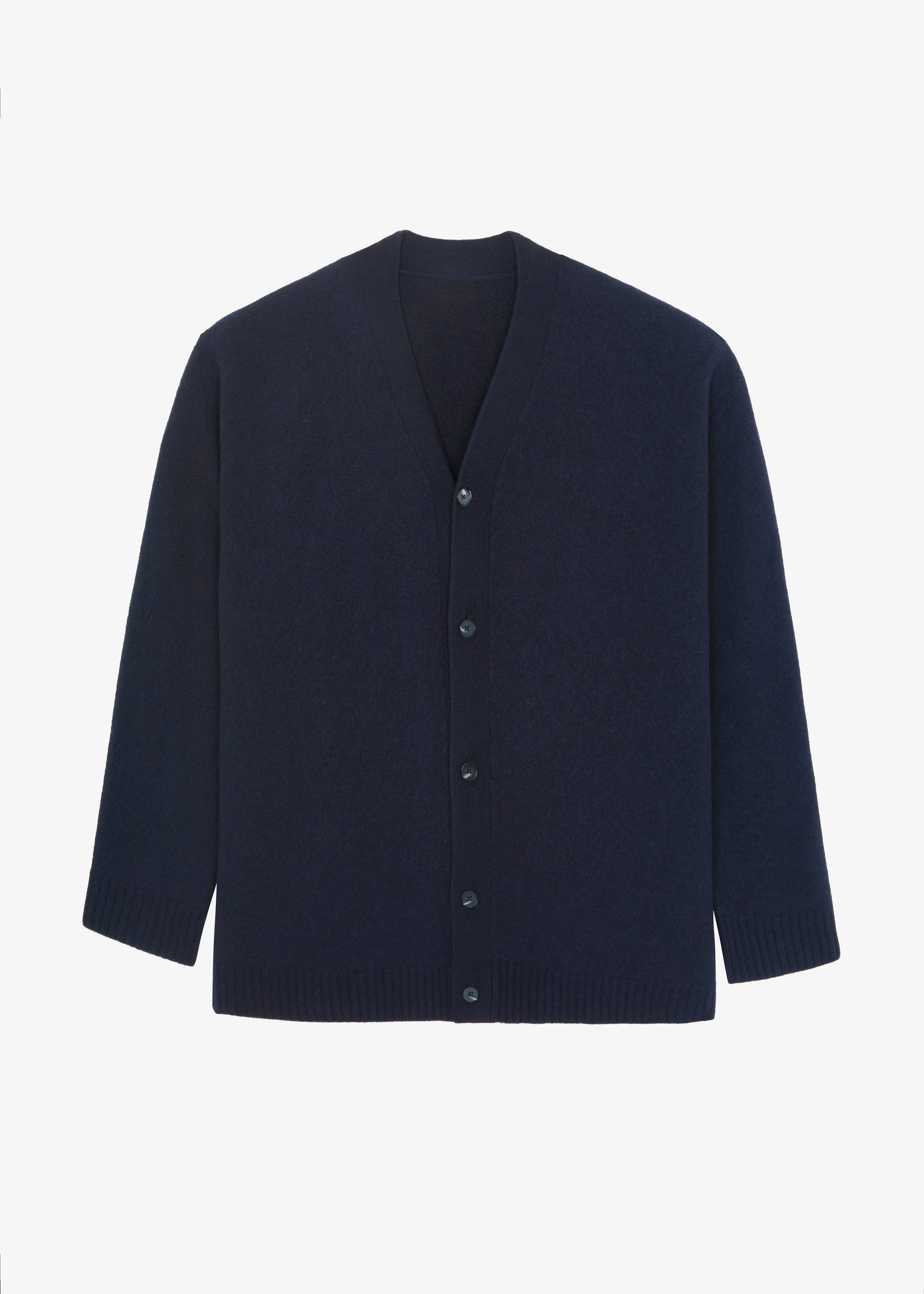 Beck Wool Cardigan - Navy