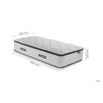 Birlea ’Sleepsoul Bliss’ 800 Pocket Memory Foam Pillowtop Mattress | Kaleidoscope