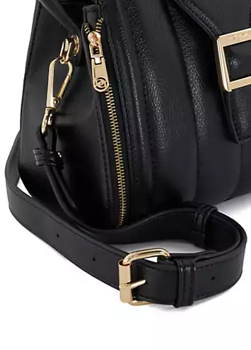 Black Dashers Quilted Mini Crossbody Bag by Dune London | Look Again