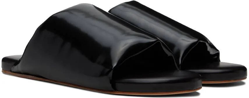 Bottega Veneta Black Padded Mules