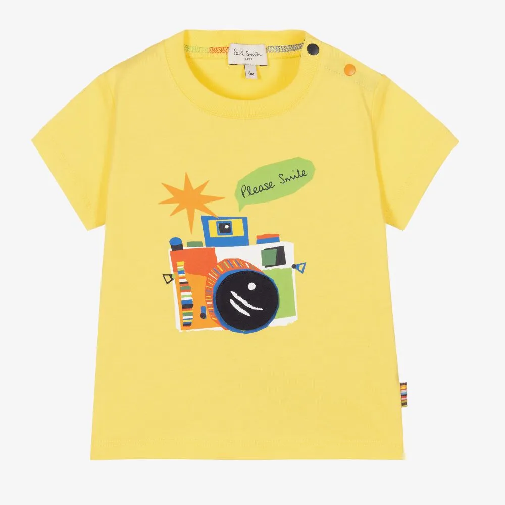 Boys Yellow Camera T-Shirt