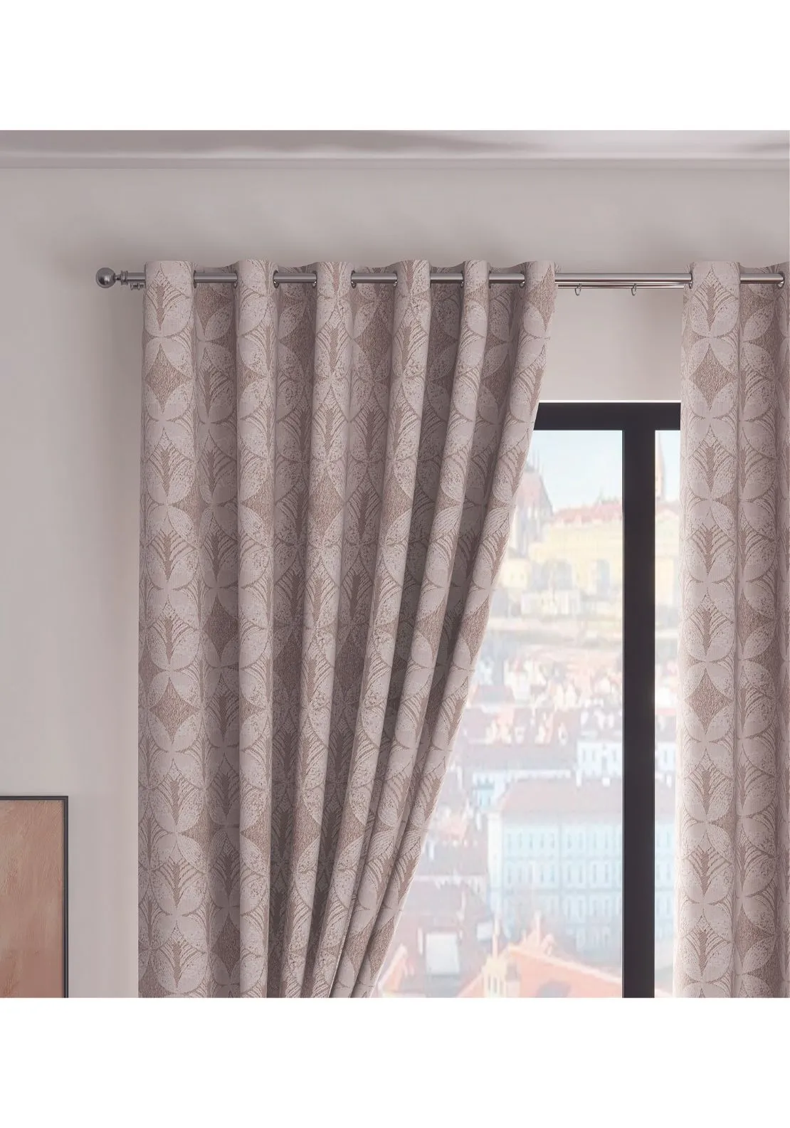 Brittany Readymade Curtain - Sand