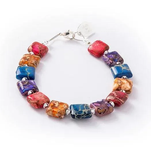 Carrie Elspeth Multicoloured Jasper Pillows Bracelet