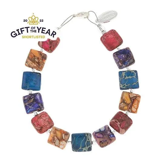 Carrie Elspeth Multicoloured Jasper Pillows Bracelet