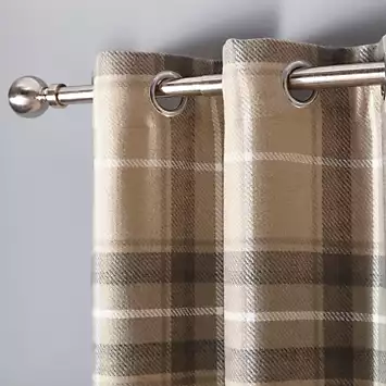 Catherine Lansfield Brushed Heritage Check Curtains | Kaleidoscope