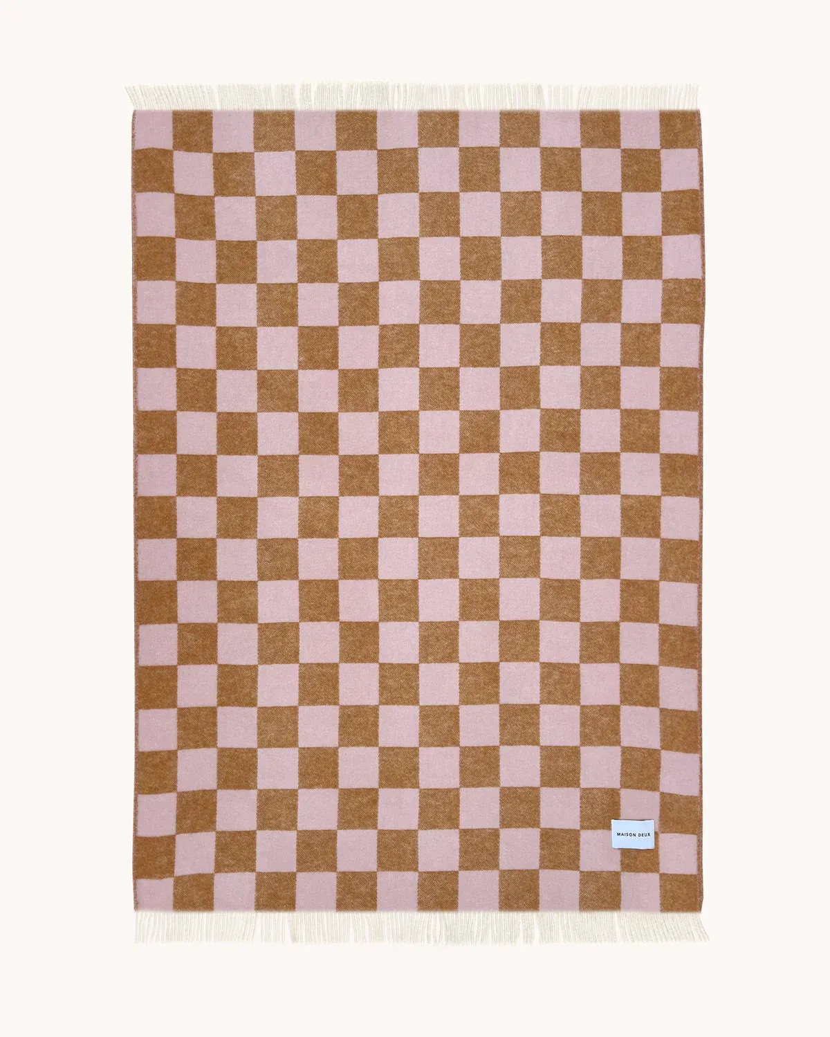 Checkerboard Blanket, Terra-Pink