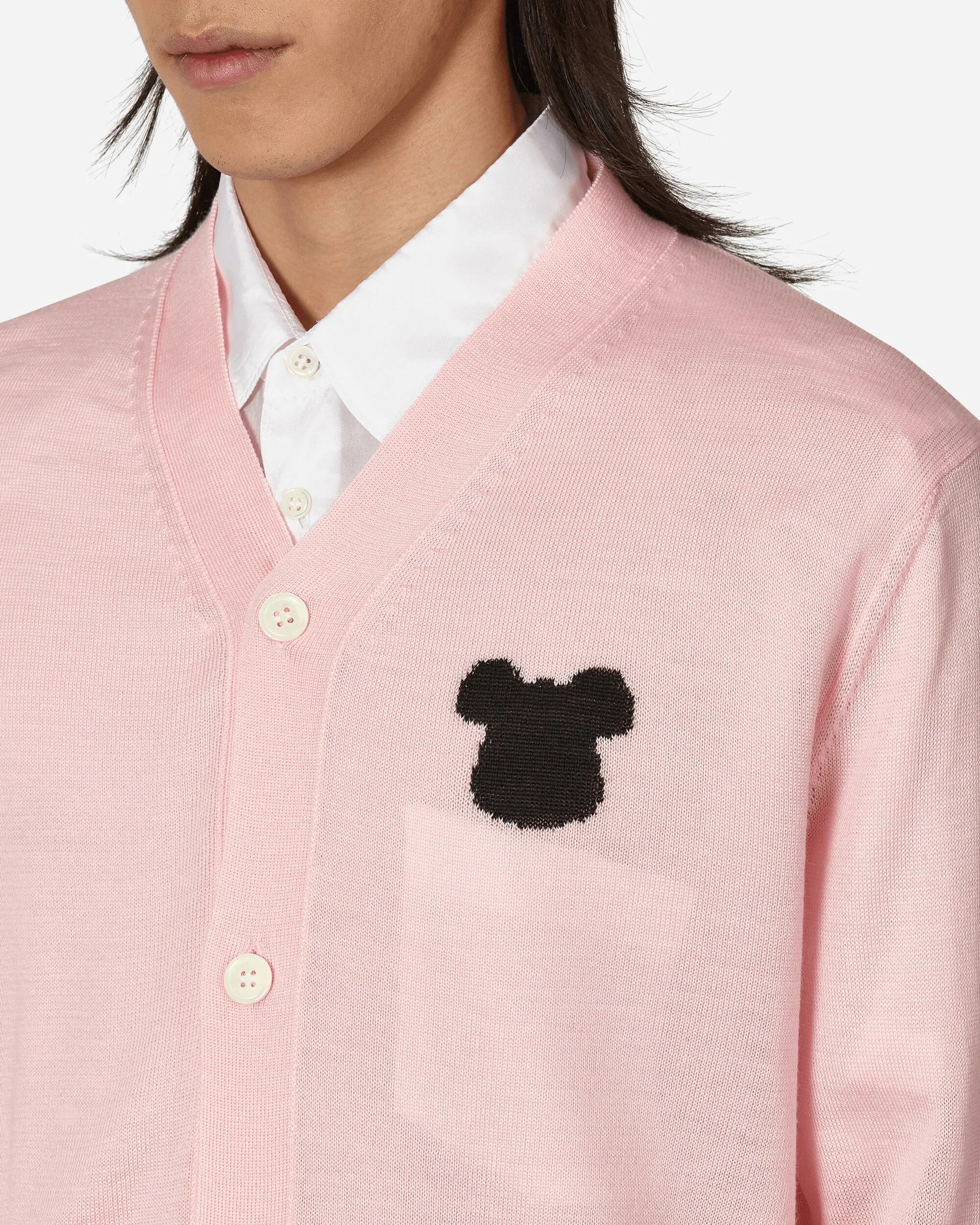 COMME des GARCONS Shirt x BE@RBRICK Knitted Cardigan - Pink