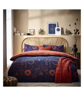 Constellation duvet cover set bronze/navy Furn