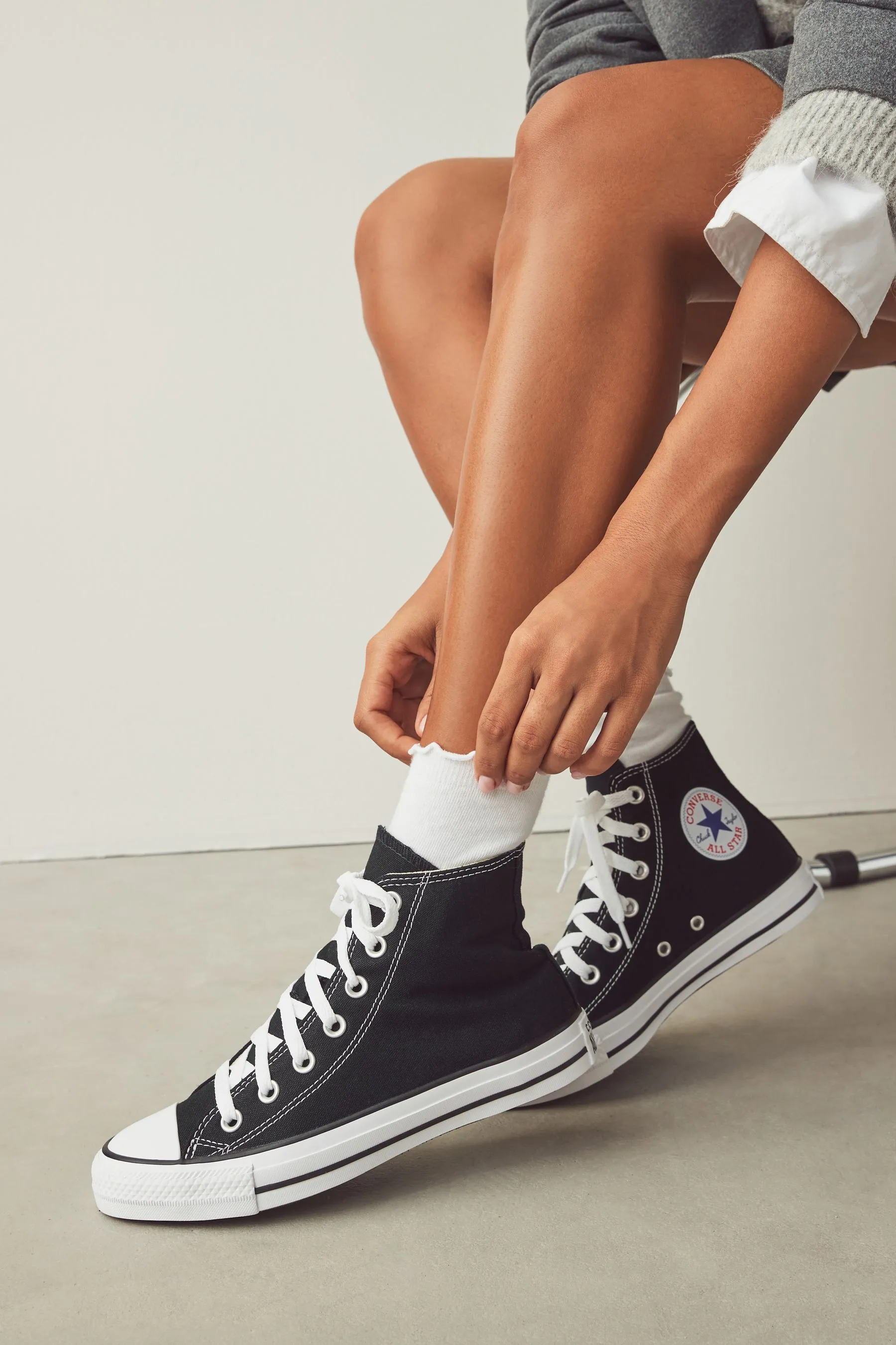 Converse Black/White Regular Fit Chuck Taylor All Star High Trainers