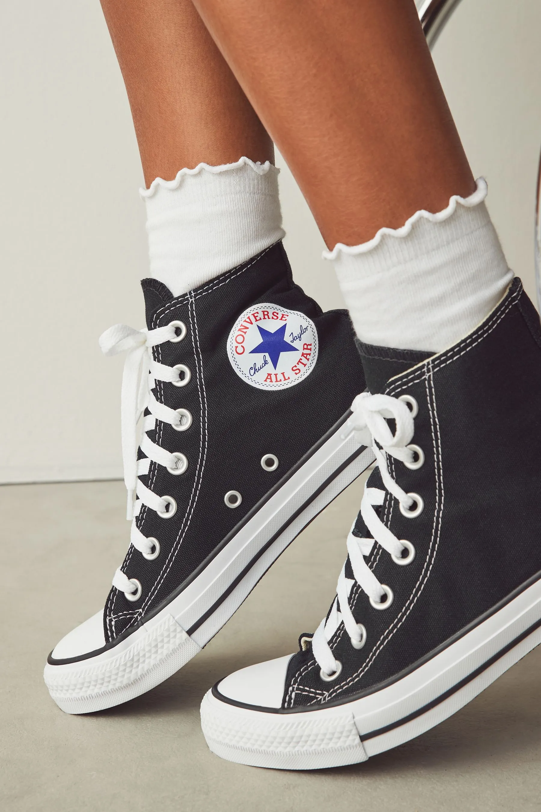 Converse Black/White Regular Fit Chuck Taylor All Star High Trainers