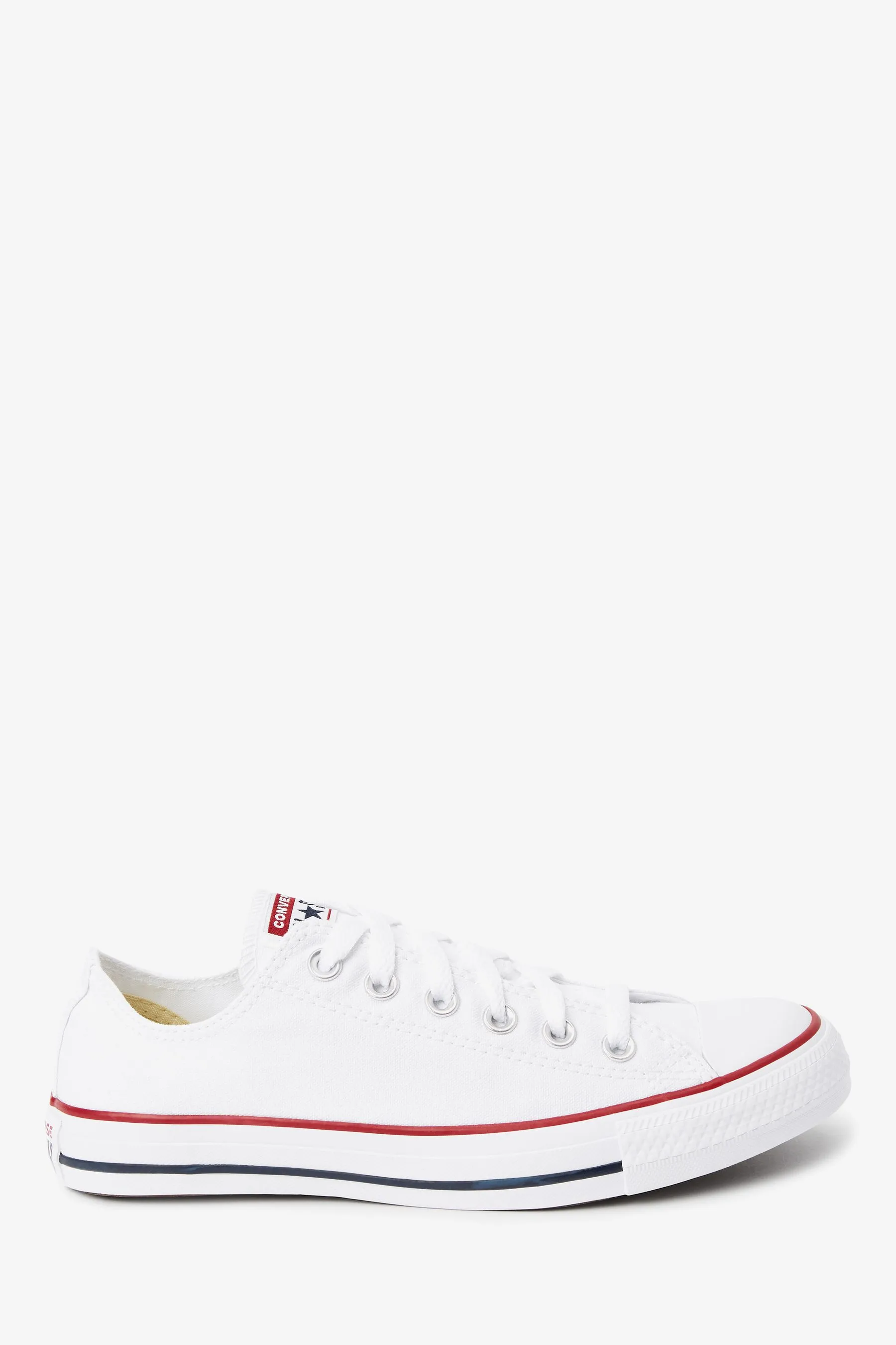 Converse White Regular/Wide Fit Chuck Taylor All Star Ox Trainers