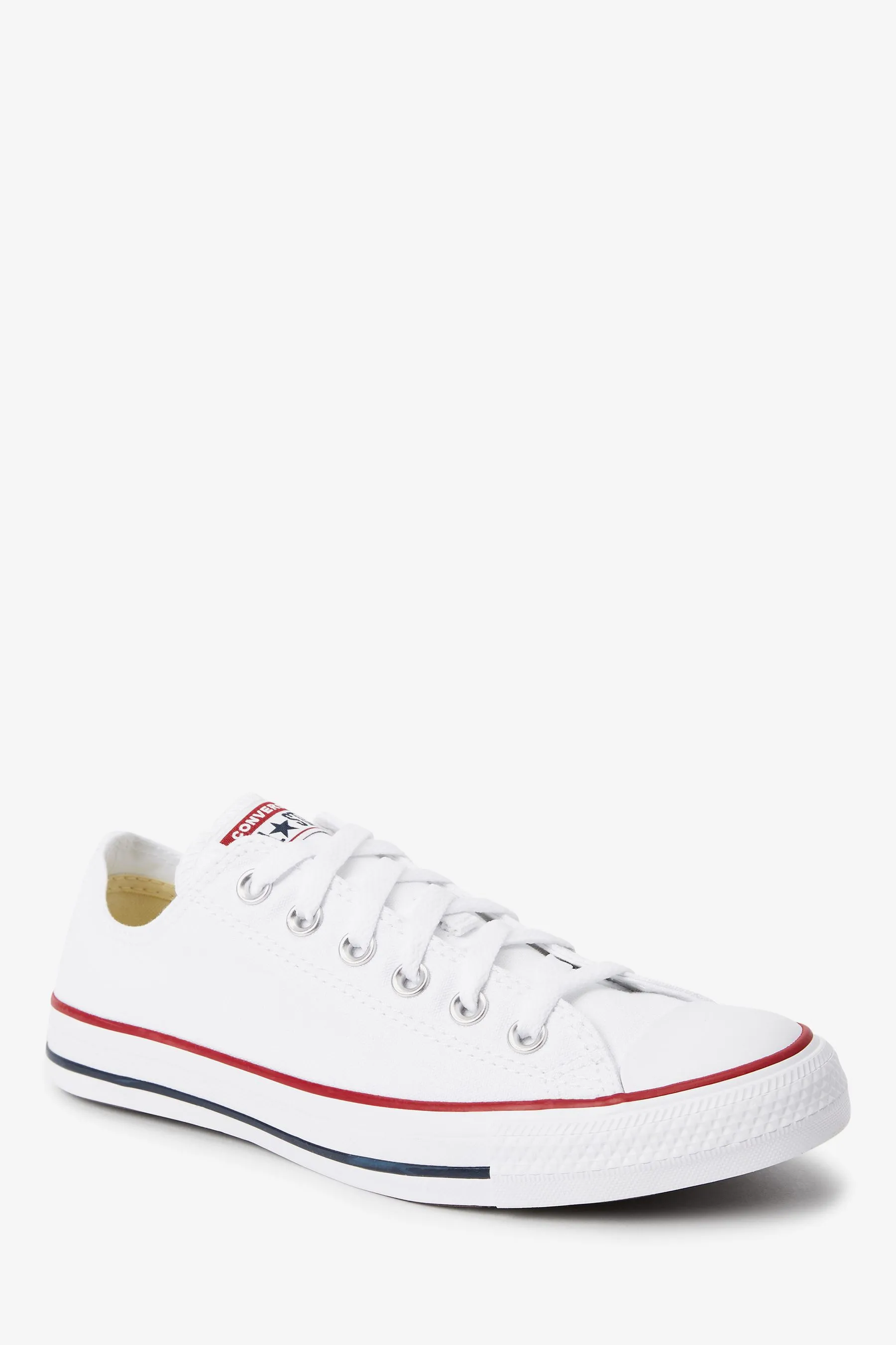 Converse White Regular/Wide Fit Chuck Taylor All Star Ox Trainers