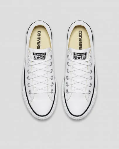 Converse WOMENS Chuck Taylor All Star Canvas Lift Low Top - White/Black/White