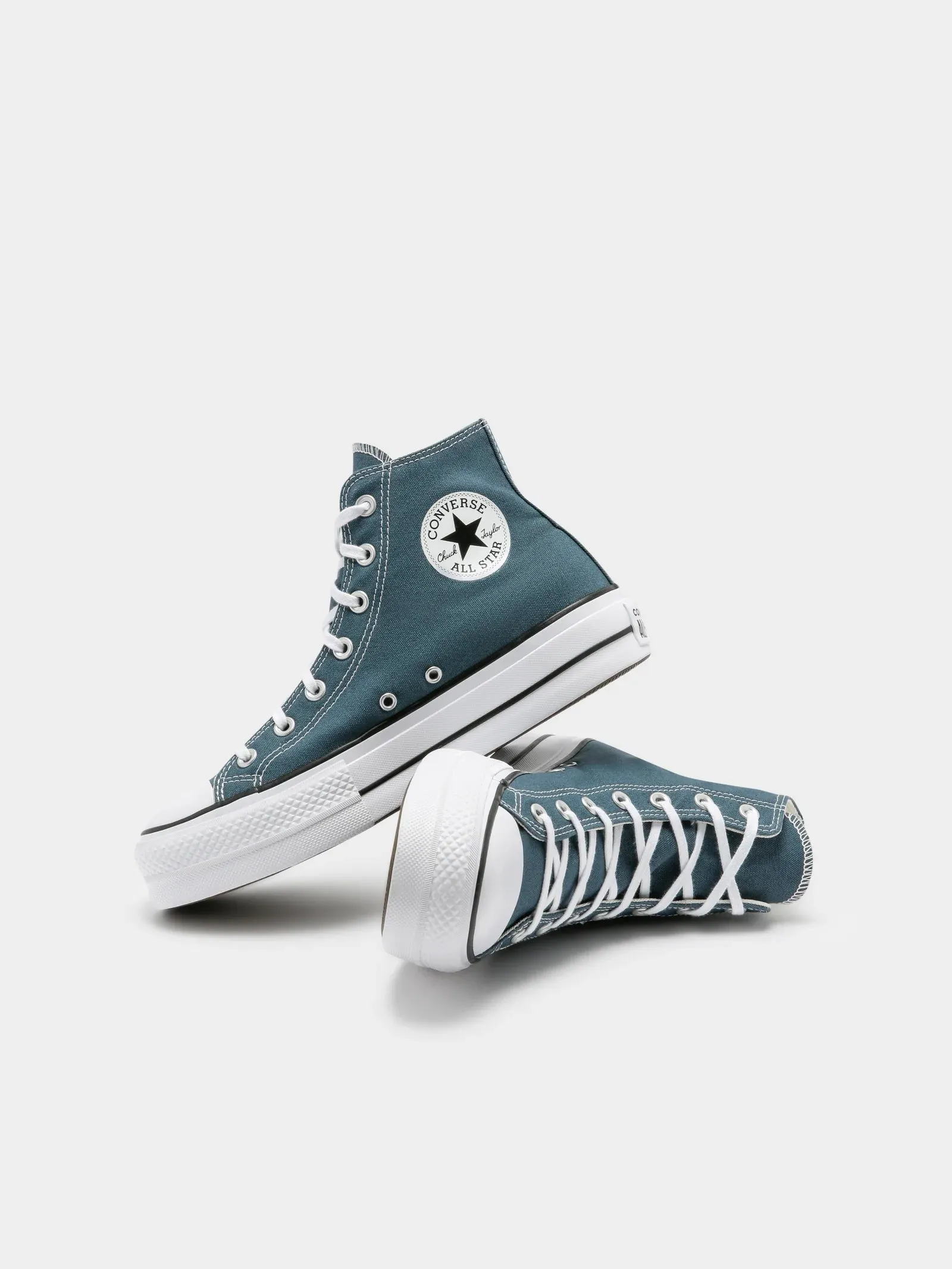 CONVERSE WOMENS CHUCK TAYLOR ALL STAR LIFT PLATFORM HI - NAVY