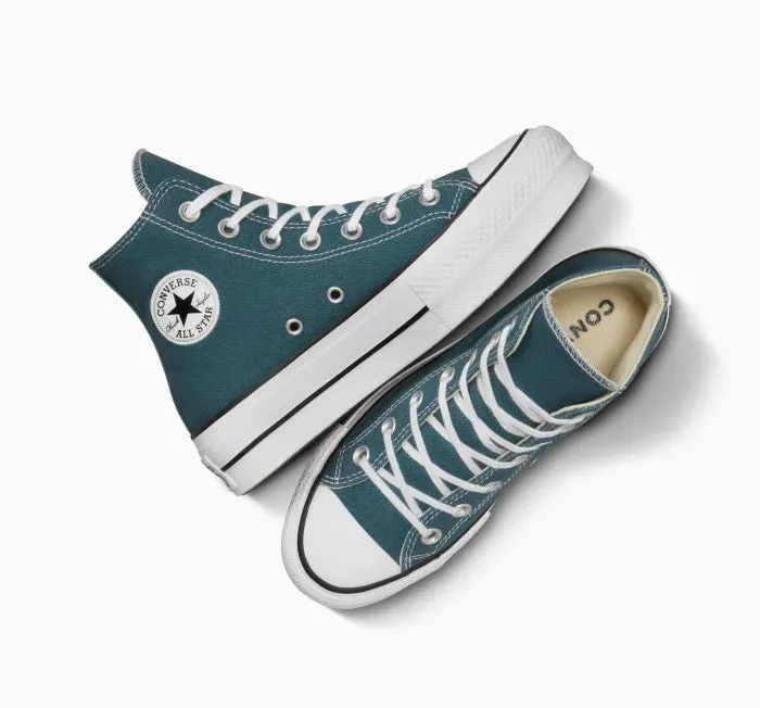 CONVERSE WOMENS CHUCK TAYLOR ALL STAR LIFT PLATFORM HI - NAVY