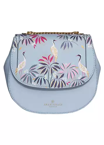 Crane Garden Half-Moon Crossbody Bag by Sara Miller | Look Again