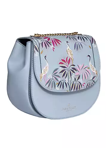 Crane Garden Half-Moon Crossbody Bag by Sara Miller | Look Again