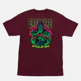 Creature Skateboards - Hellbound T-Shirt - Maroon