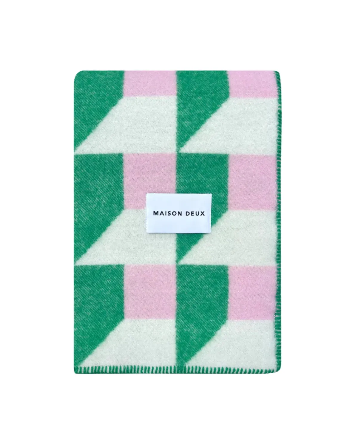 Cubics blanket, grass pink