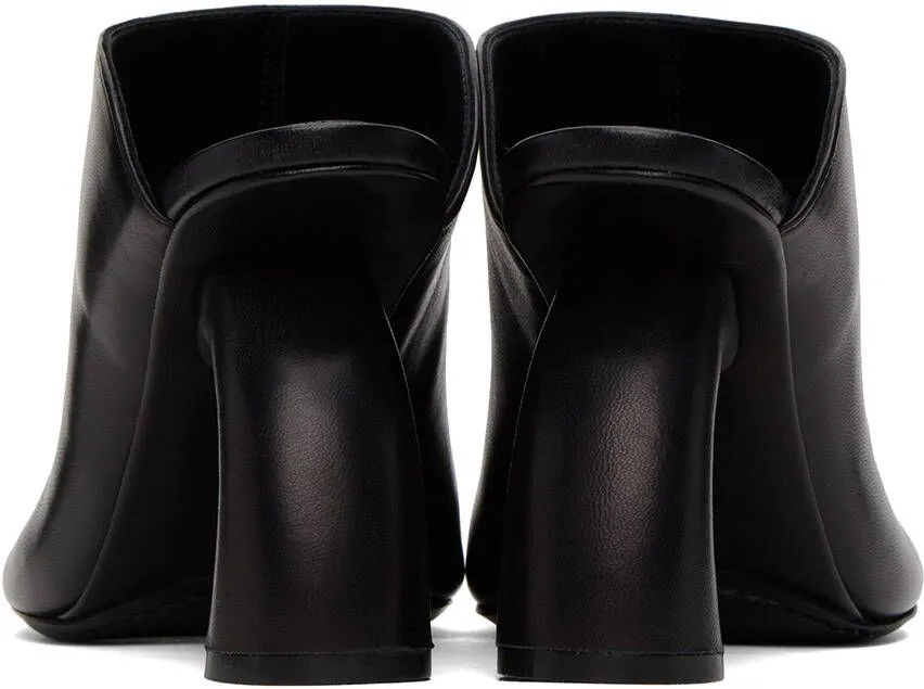 Dries Van Noten Black Open Toe Heeled Mules