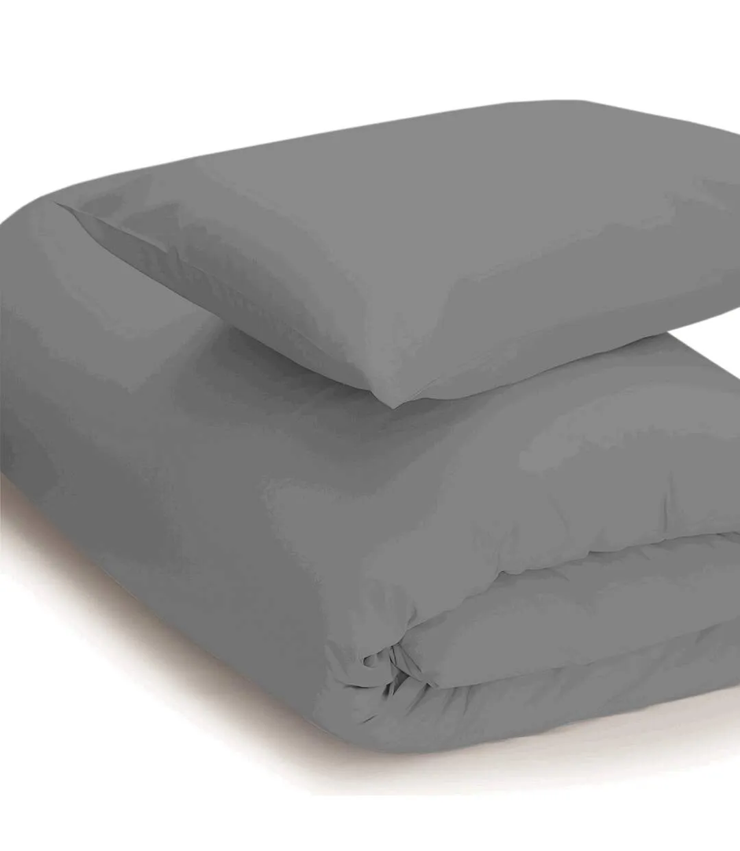 Easycare percale duvet cover grey Belledorm