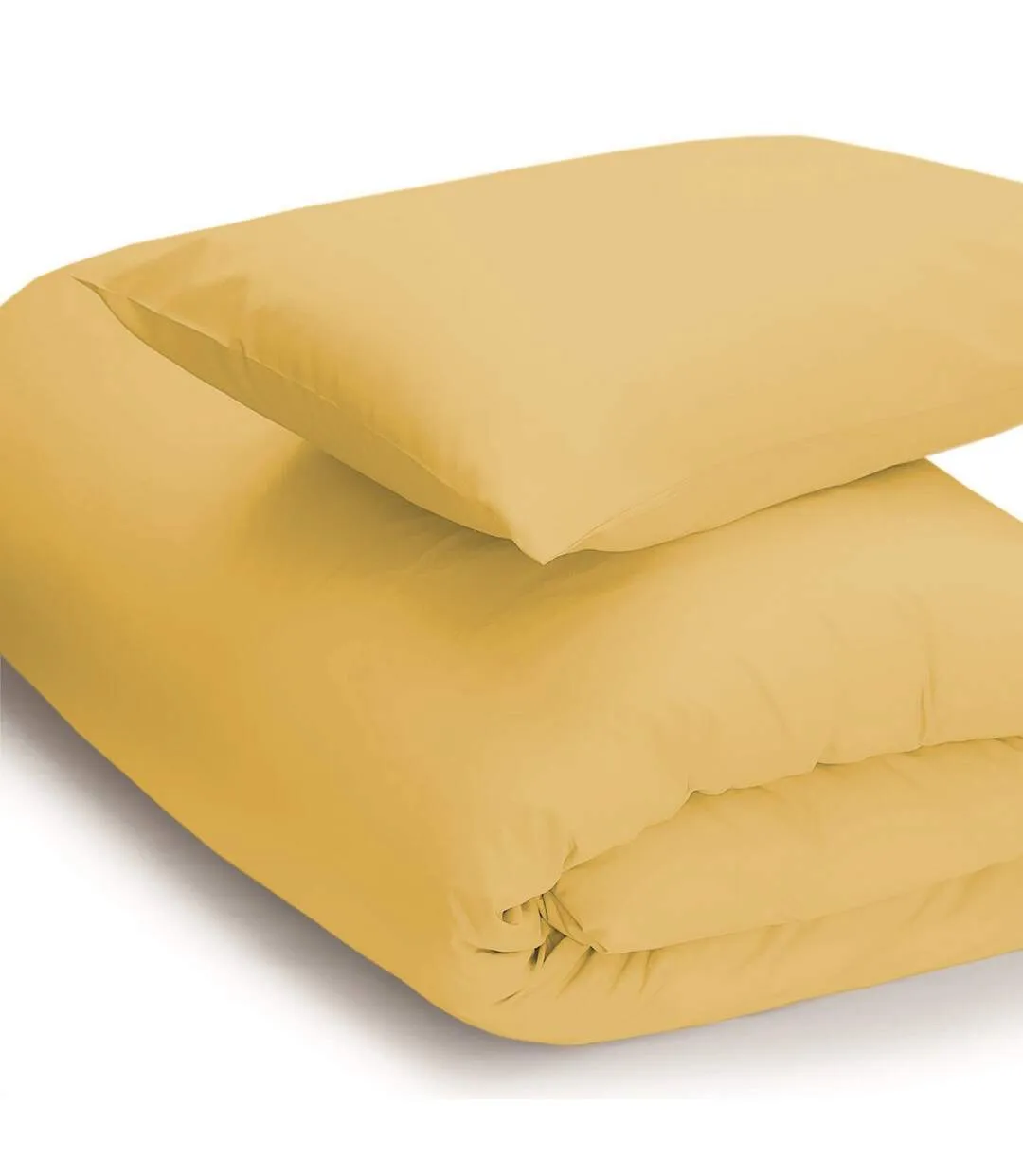 Easycare percale duvet cover saffron Belledorm