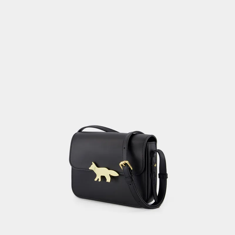 Edie Shoulder Bag - Maison Kitsune - Leather - Black