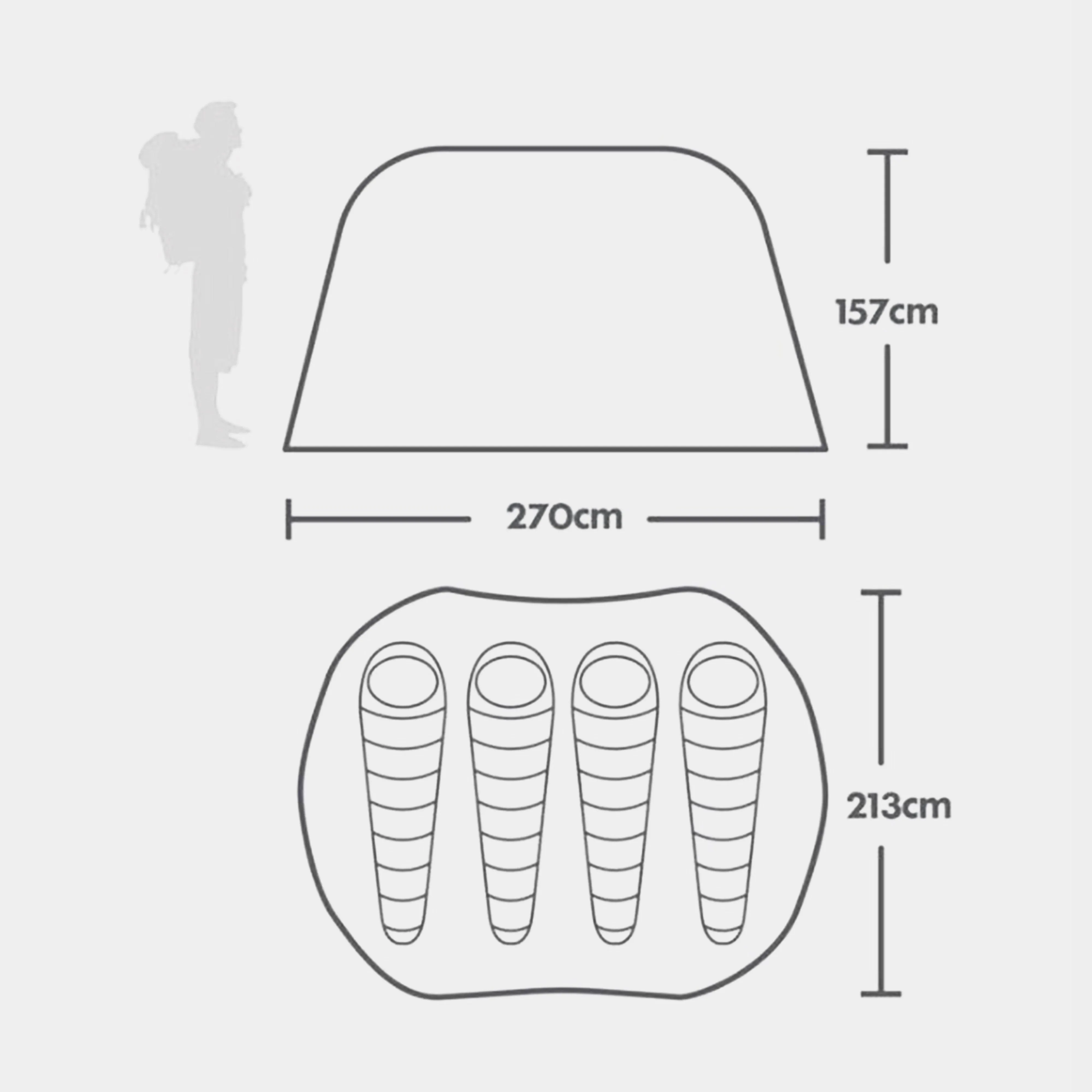 Eurohike Pop 400 DS Tent | Millets