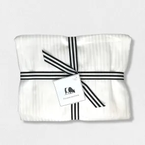 FEARRINGTON LIFESTYLE BEDDING COLLECTION - FRETTE QUEEN STRIPE FLAT SHEET