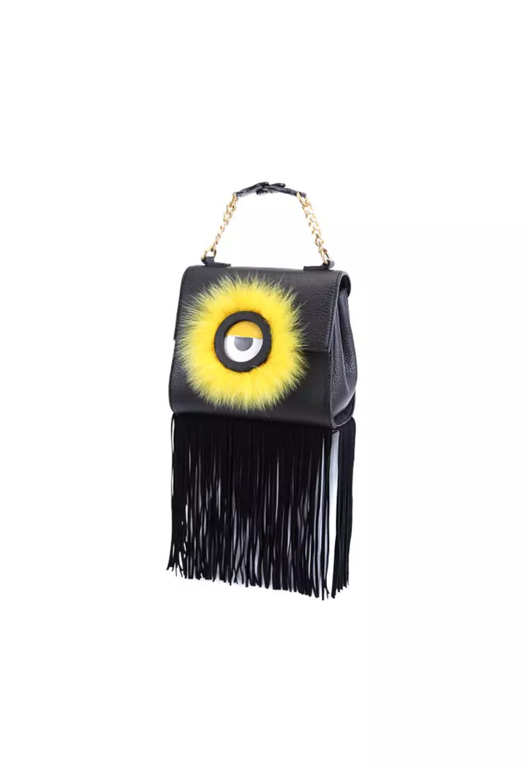 FION FION Minions Leather Crossbody & Shoulder Bag