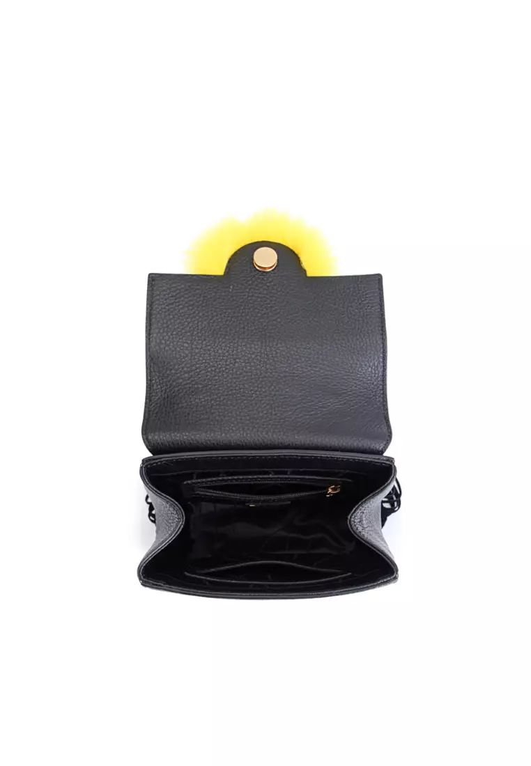 FION FION Minions Leather Crossbody & Shoulder Bag