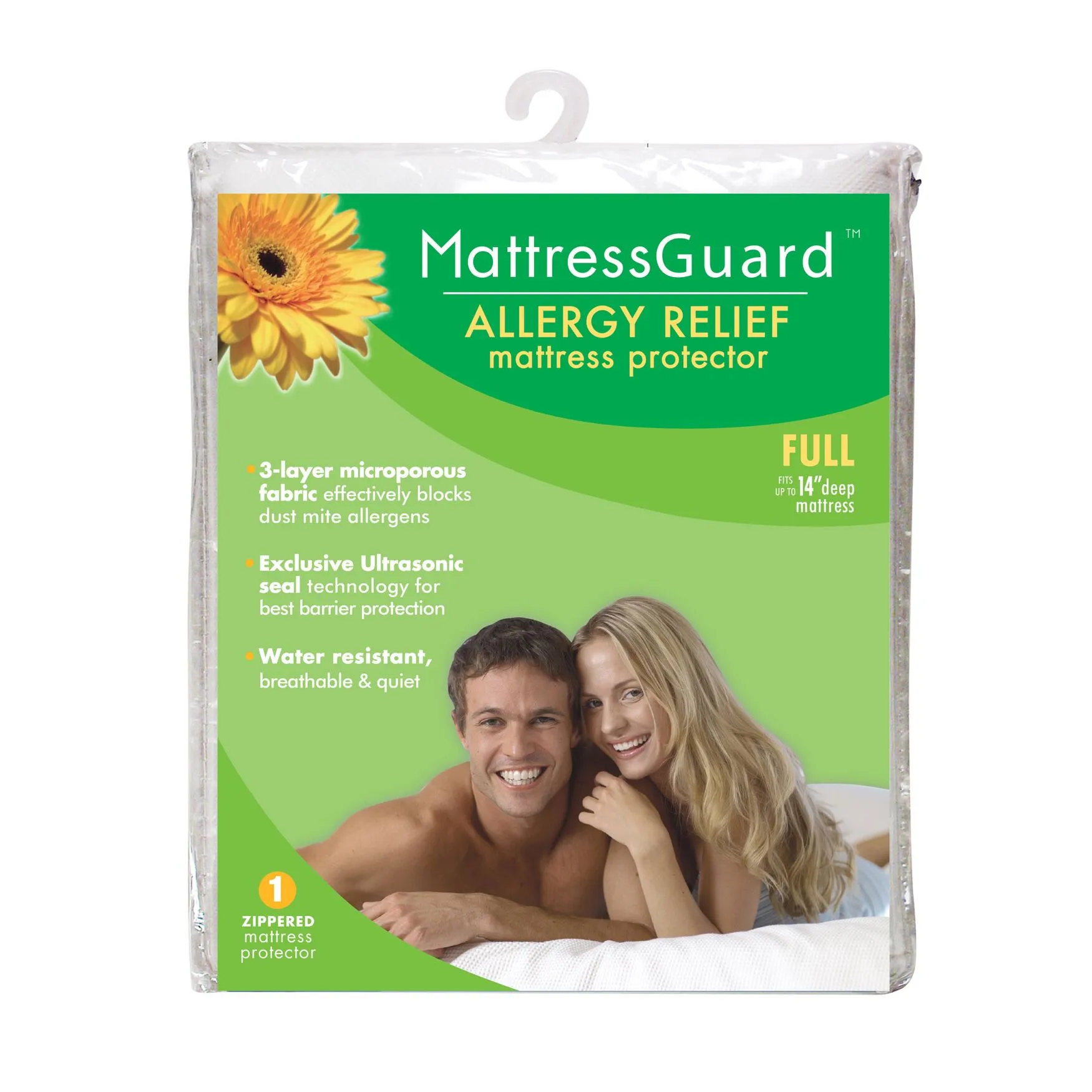 Fresh Ideas Mattress Guard Allergy Relief Zippered Mattress Protector