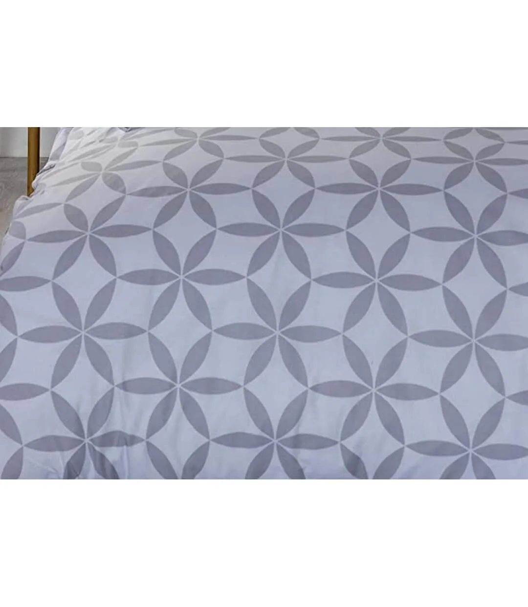 Georgia geometric duvet cover set cloudy/white Belledorm