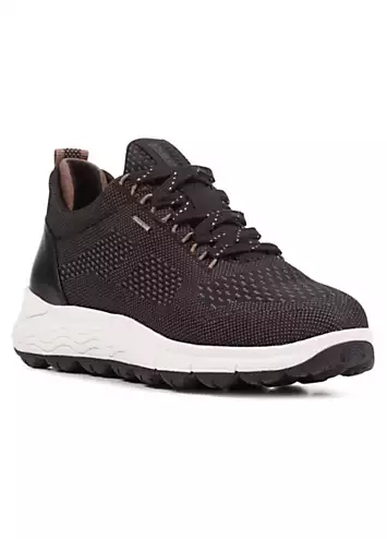 Geox Black Spherica Trainers | Grattan