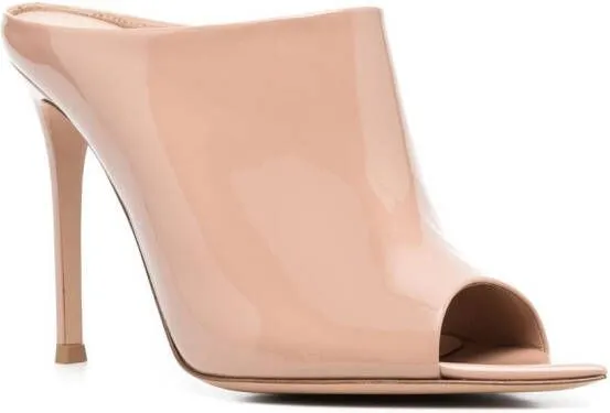 Gianvito Rossi Nova 105mm open-toe mules Neutrals