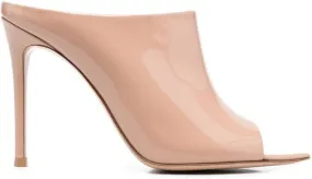 Gianvito Rossi Nova 105mm open-toe mules Neutrals