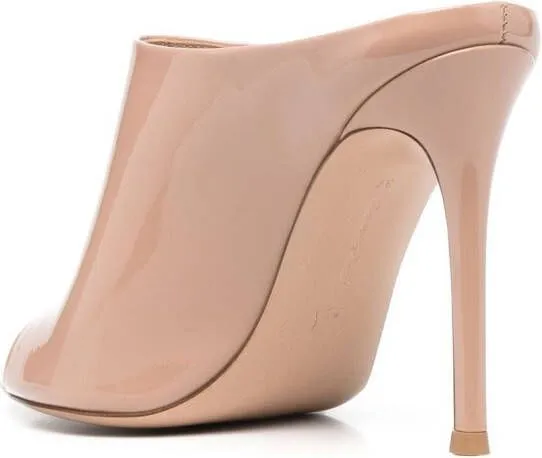 Gianvito Rossi Nova 105mm open-toe mules Neutrals