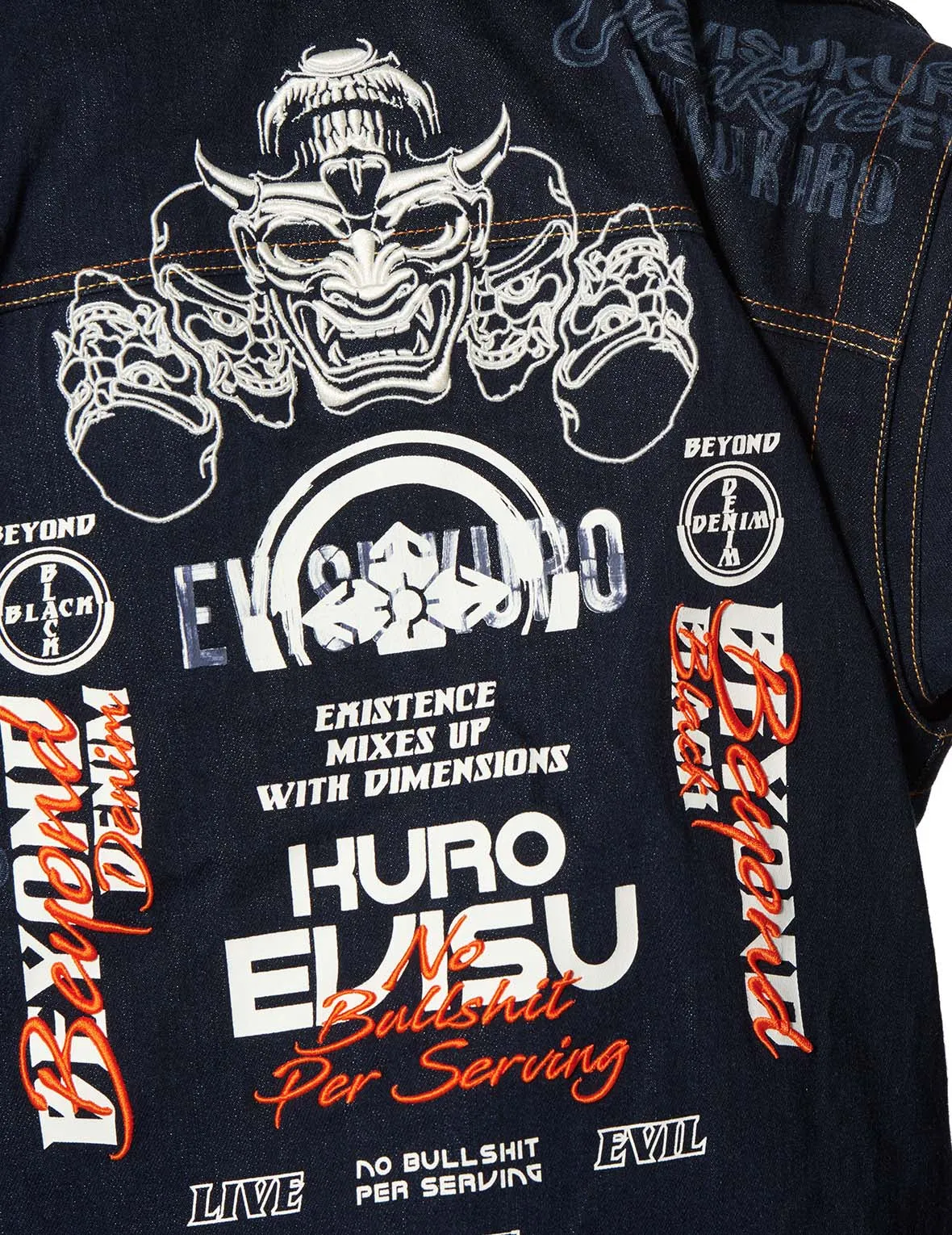 Hannya Embroidered Denim Jacket