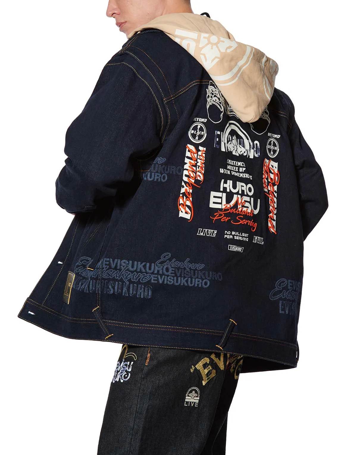 Hannya Embroidered Denim Jacket