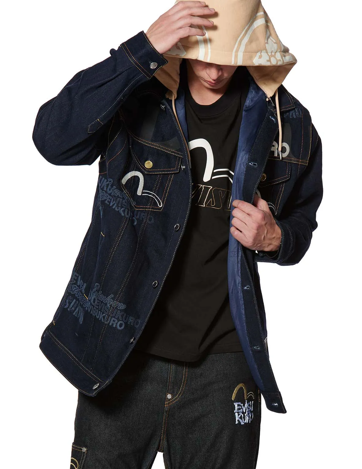 Hannya Embroidered Denim Jacket