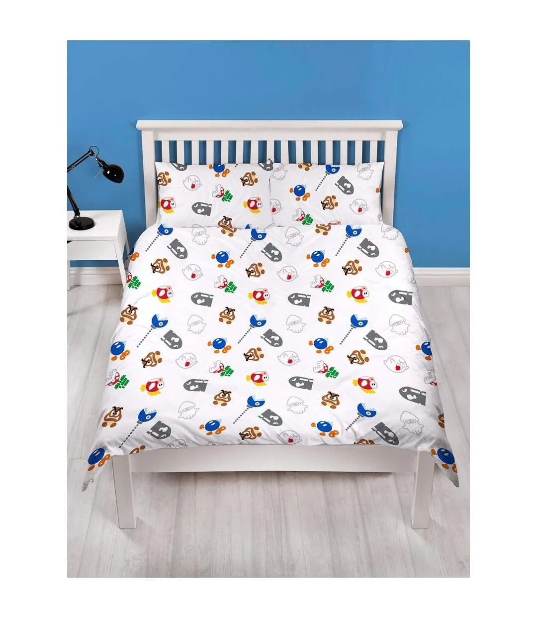 Here we go! duvet cover set grey/multicoloured Super Mario Bros