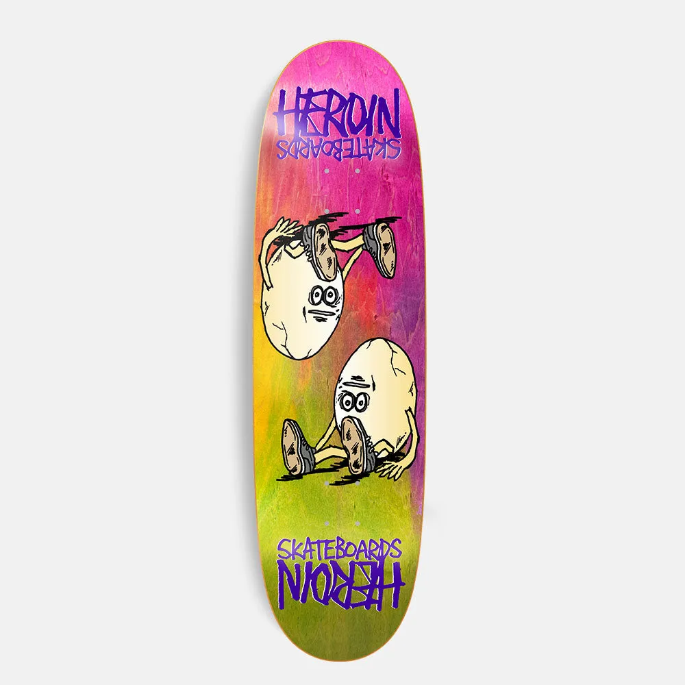 Heroin Skateboards - 8.75 Symmetrical Egg Rainbow Skateboard Deck