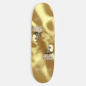 Heroin Skateboards - 9.25 Symmetrical Golden Egg Skateboard Deck